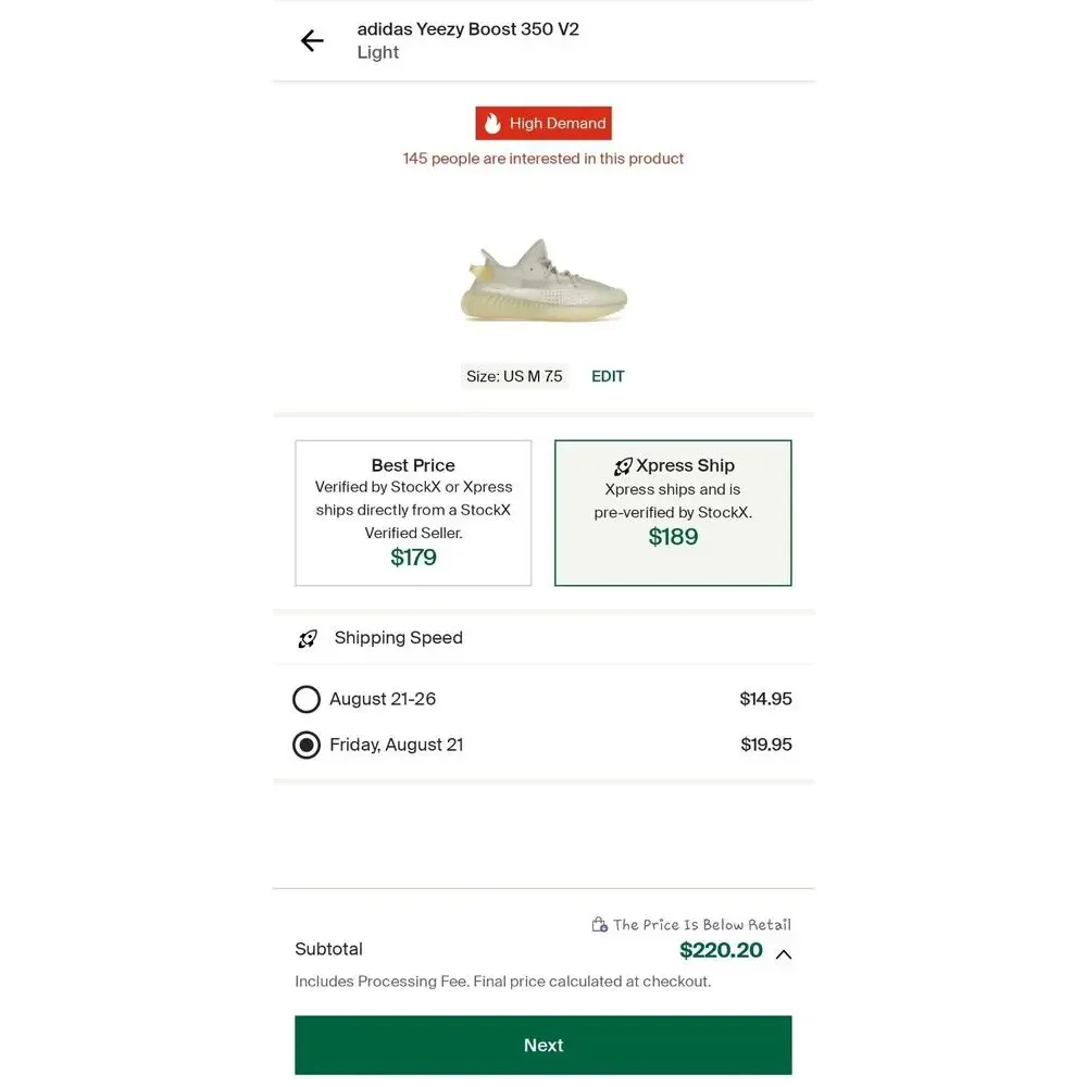 adidas good size